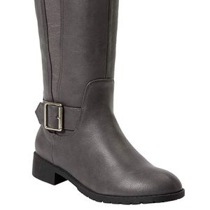 Women’s Wide Calf Gray Boots